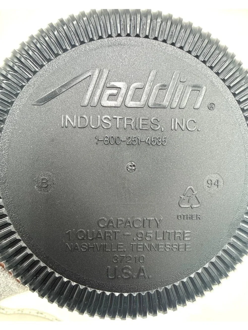 Aladdin 14-Inch Stainless Steel Vacuum Insulated Thermos Black Matte & Handle